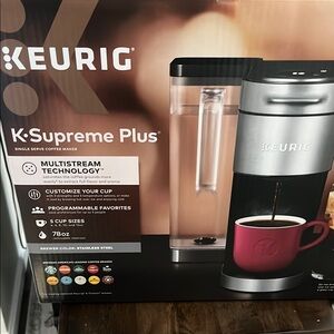 Keurig K-Supreme Plus Single Serve Coffee Maker - Stainless Steel  brand new